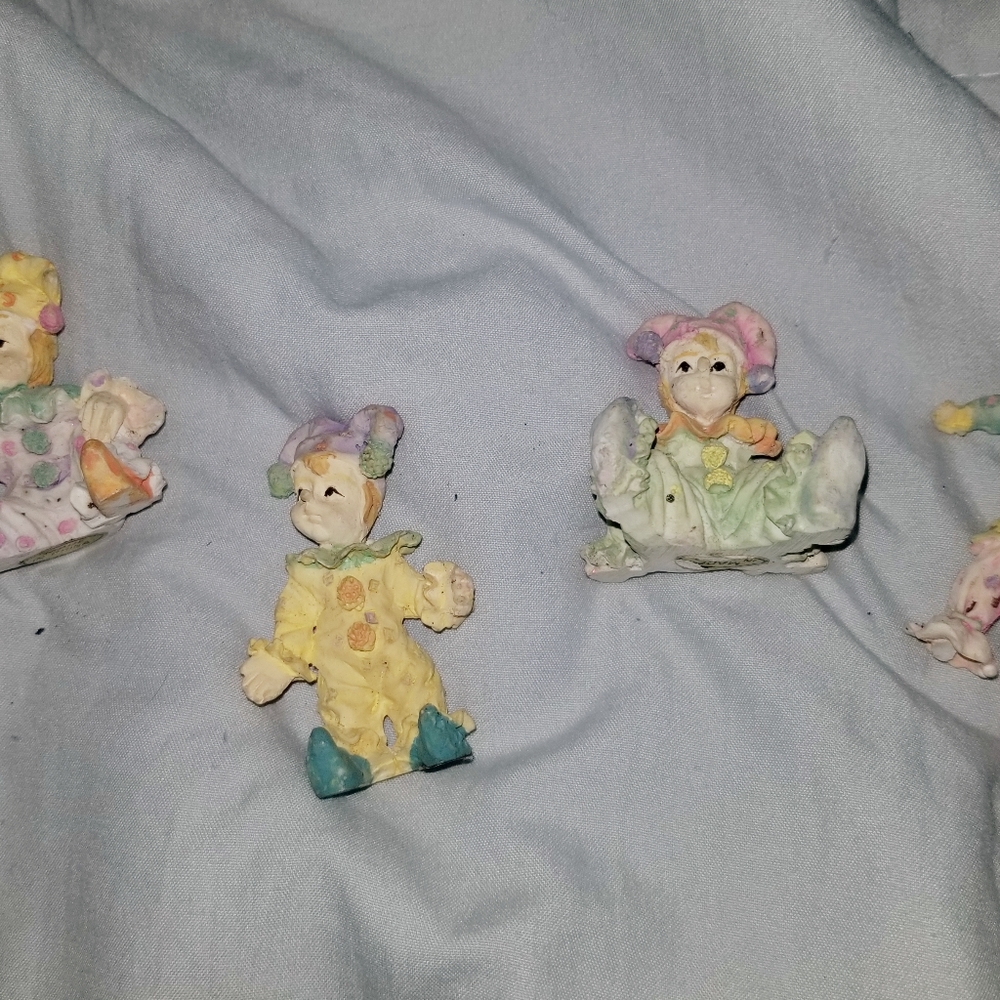 Rare Jester Baby Figurines